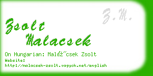 zsolt malacsek business card